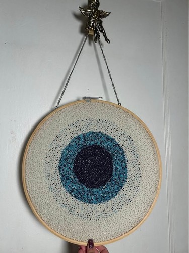 Handmade beaded evil - handmade, eye